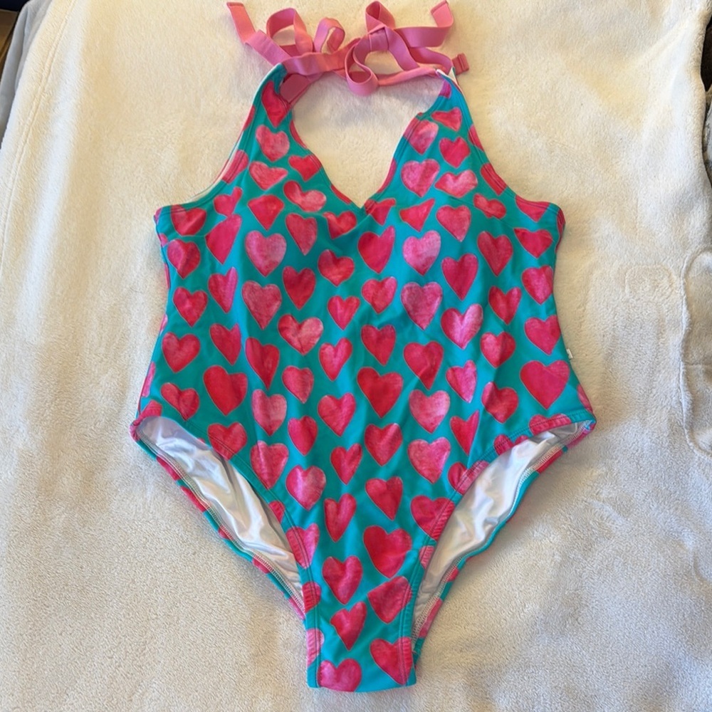 Posh Peanut “Queen of Hearts” Patterned Swimsuit Size 2XL NWT -‎ RARE Pattern!